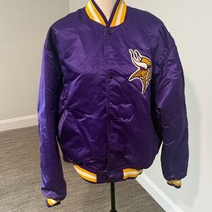 Vikings Bomber Jacket with snap close